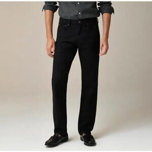 J. Crew Men's 770 Straight Fit Garment Dyed Five Pocket Jeans Black Size 30x32